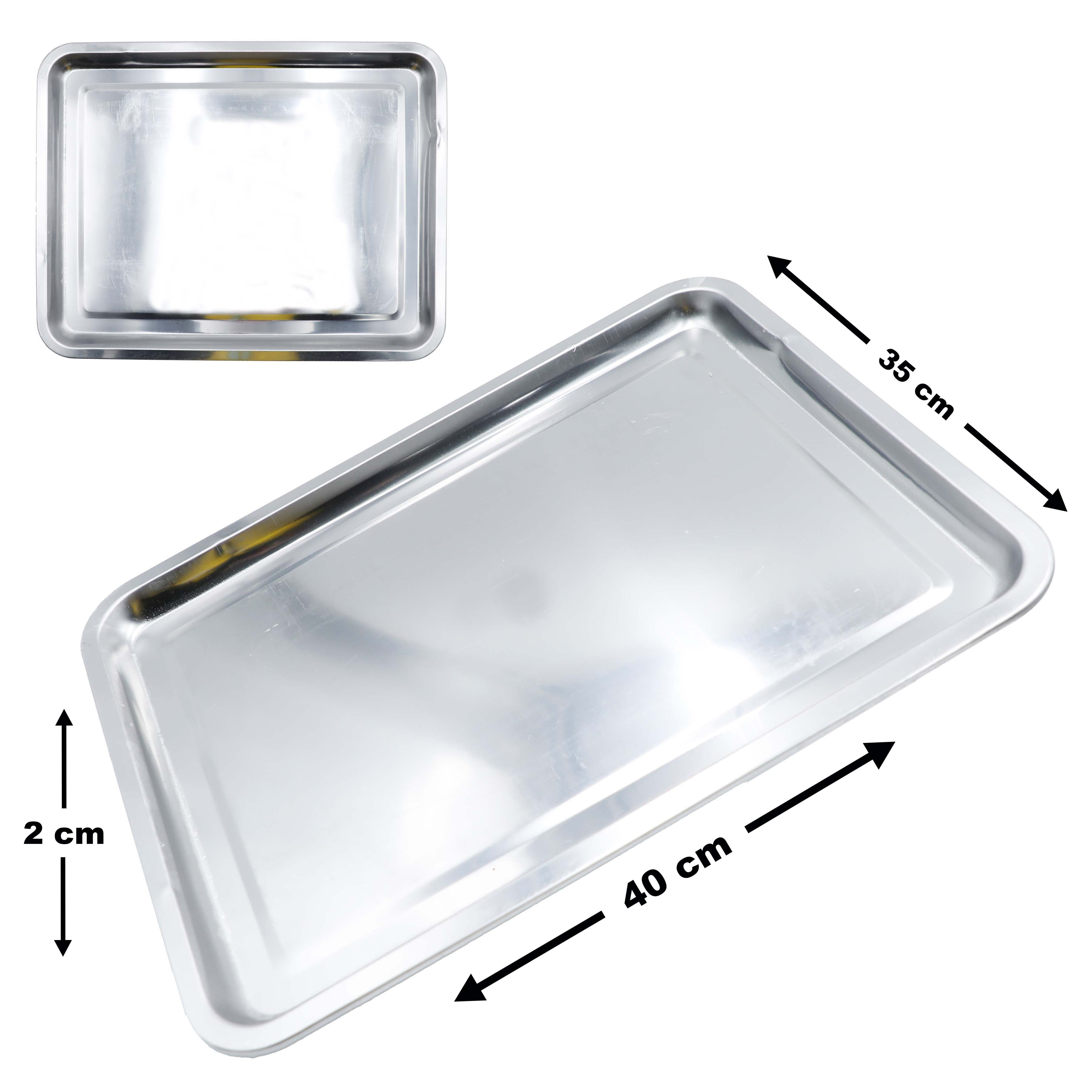 Bandeja de Acero Inoxidable 40x35x2cm A151-JP4535 Selecto