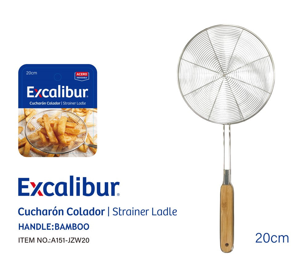 Colador de Acero Inoxidable 20cm Excalibur A151-JZW20 EXCALIBUR