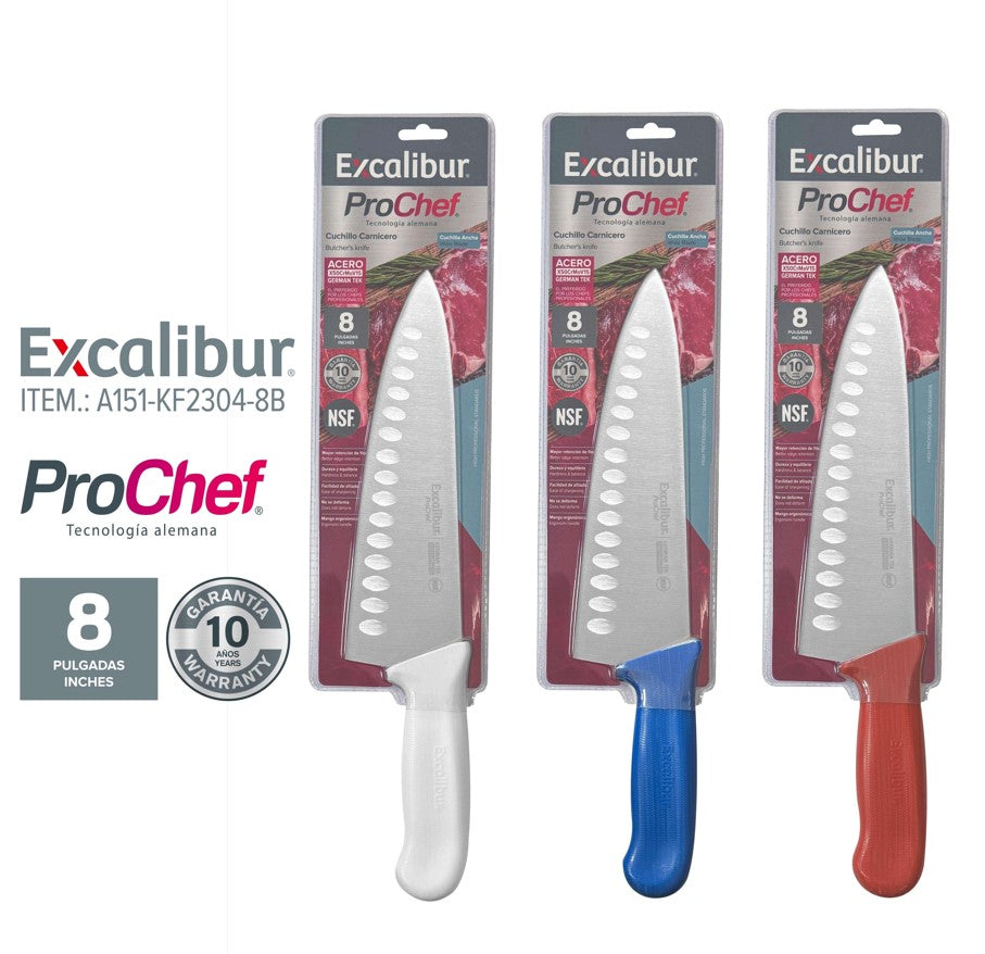 Cuchillos para Carne Pro Chef 8" Excalibur A151-KF2304-8B EXCALIBUR