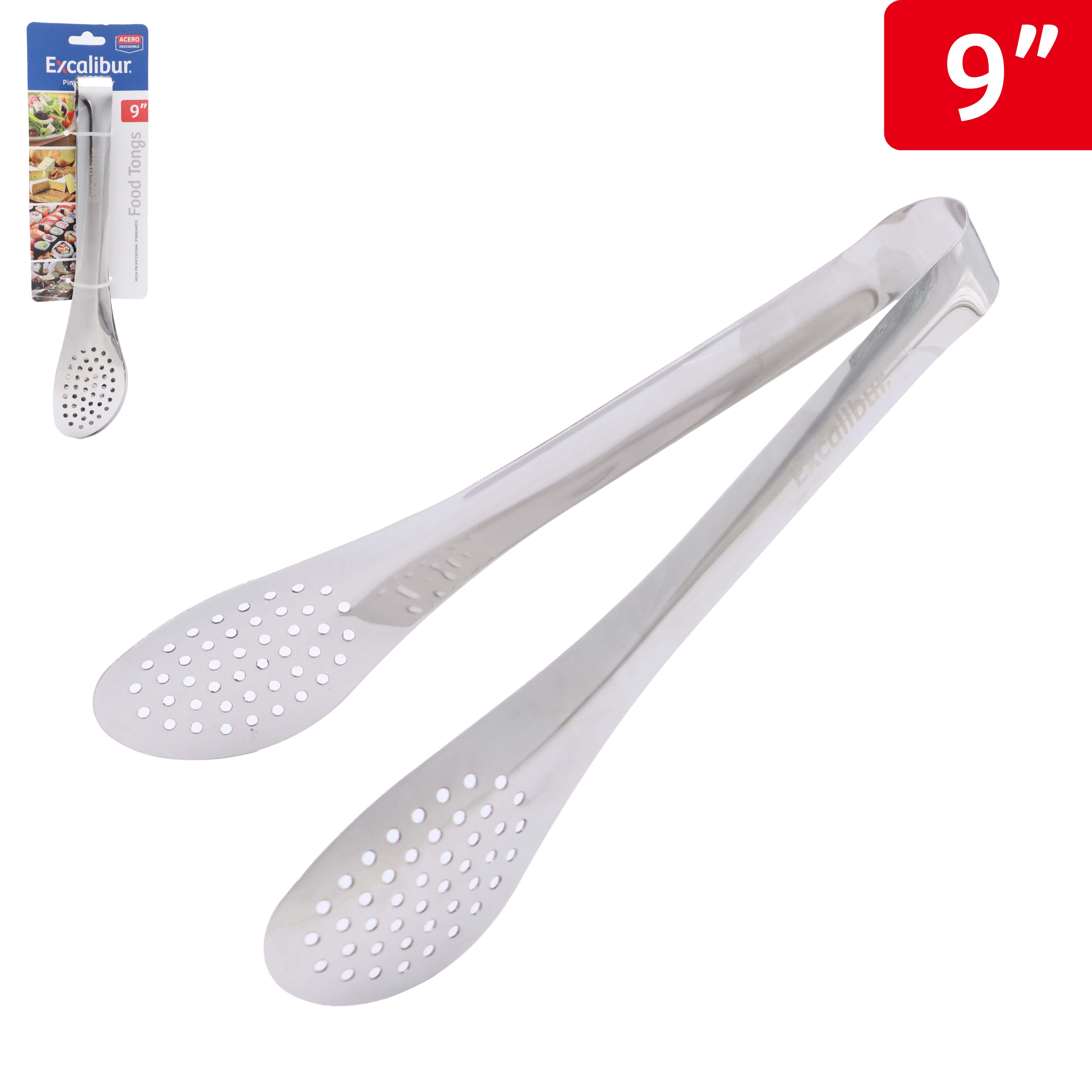 Tenaza de Alimentos en Acero Inoxidable 9" Excalibur A151-KT1032-9 EXCALIBUR