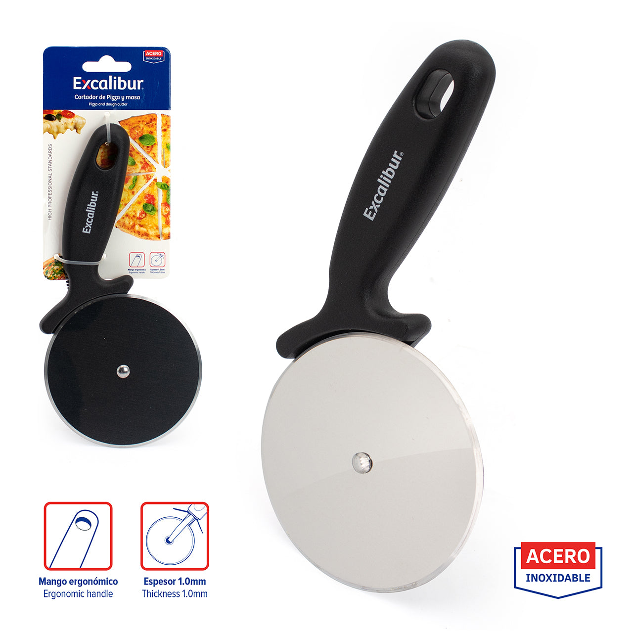 Cortador de Pizza o Masas Excalibur A151-KT2207 EXCALIBUR