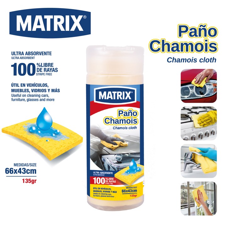 Paños Chamois para Limpiar 66x43cm Matrix A164-15RD MATRIX