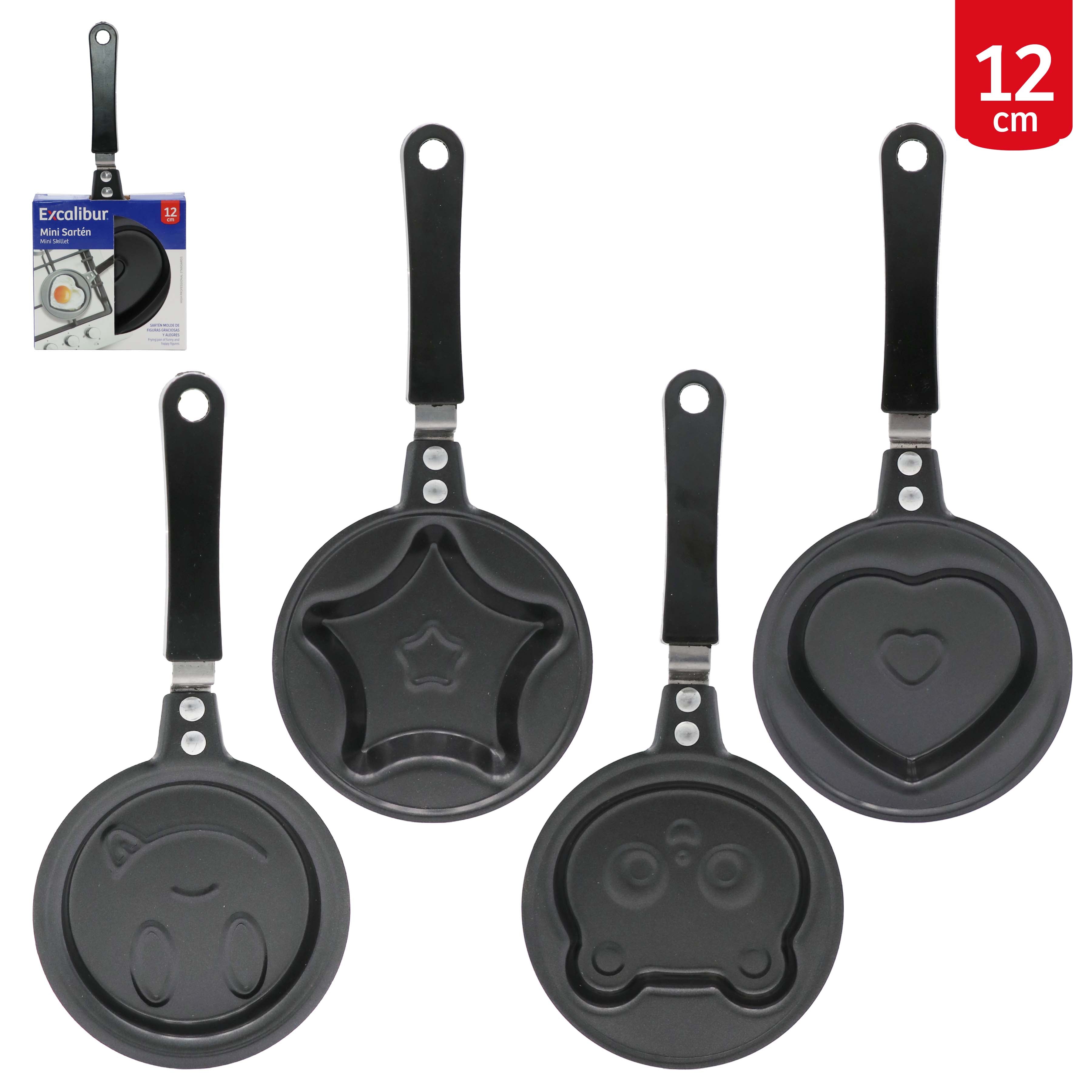 Mini Sartén con Molde 12cm Excalibur A164-BLA009