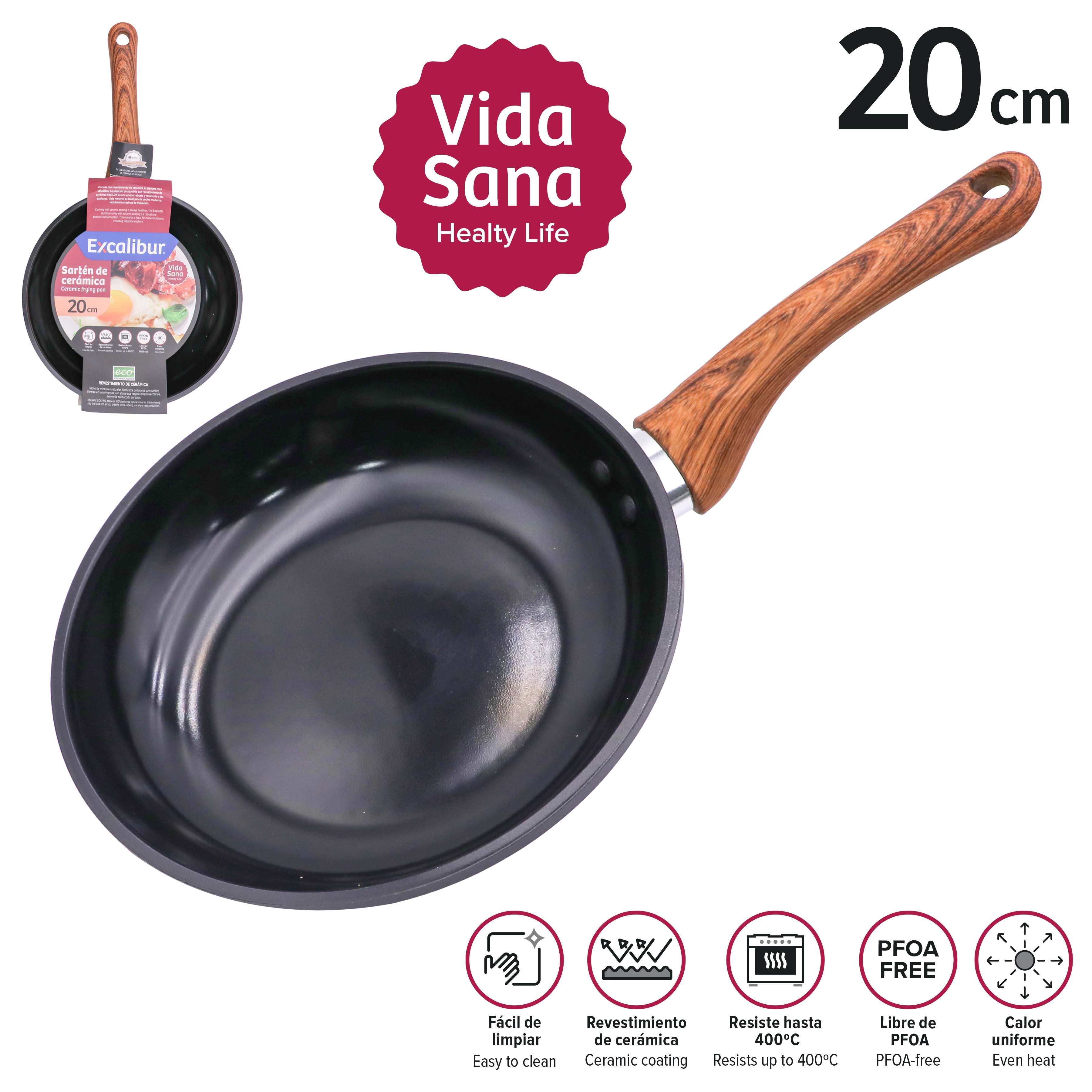 Sartén de Cerámica 20cm Excalibur A164-FP1718A-20CM