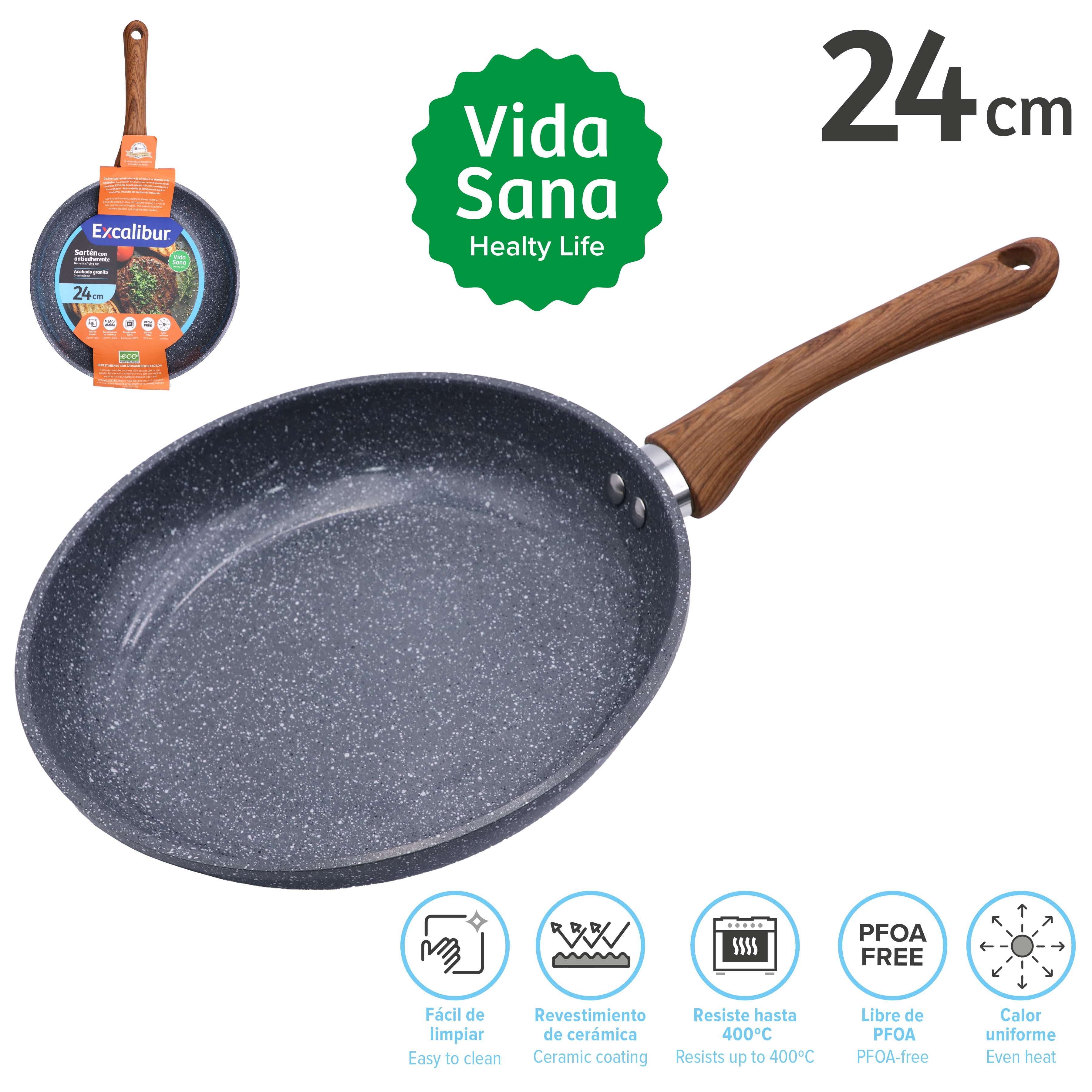 Sartén de Cerámica Antiadherente 24cm Excalibur A164-FP1719A-24CM EXCALIBUR