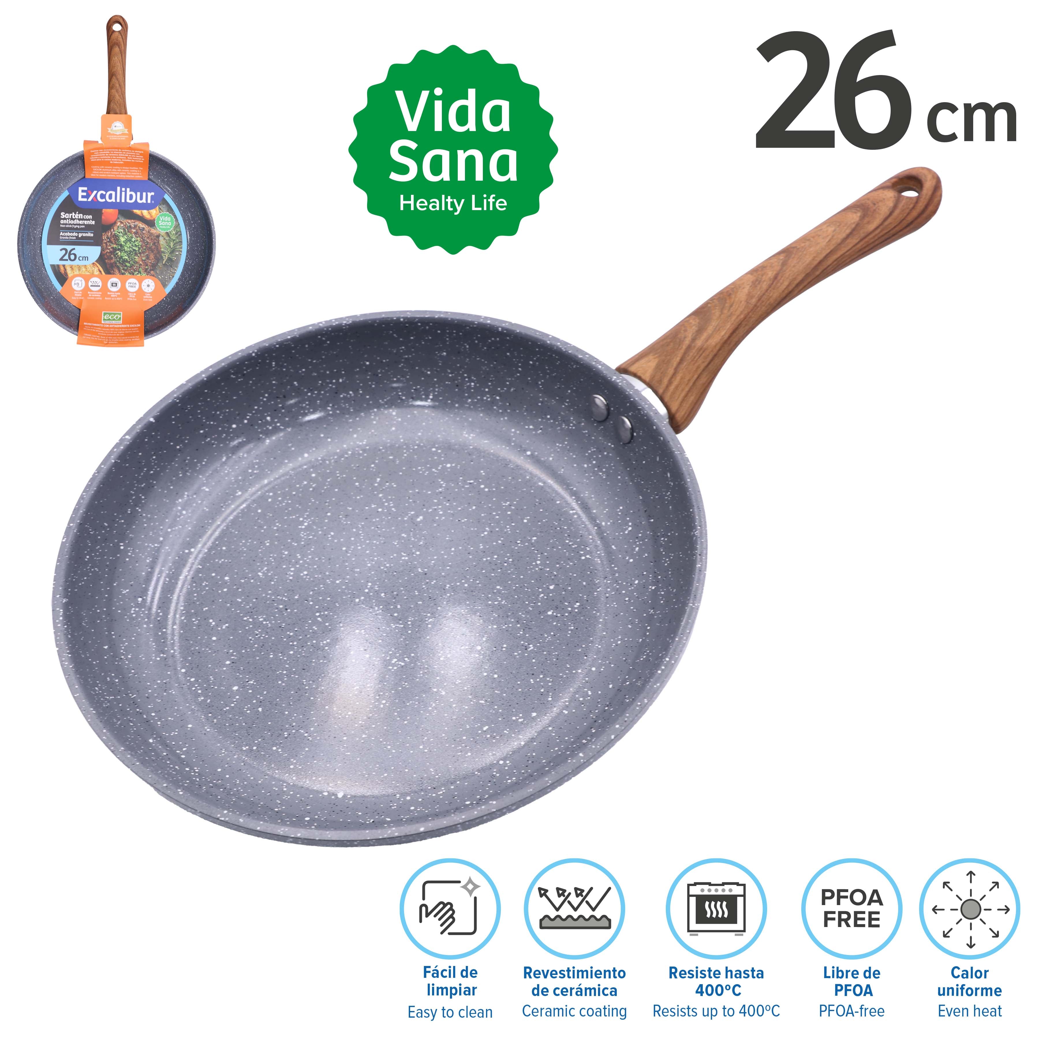 Sartén de Cerámica Antiadherente 26cm Excalibur A164-FP1719A-26CM EXCALIBUR
