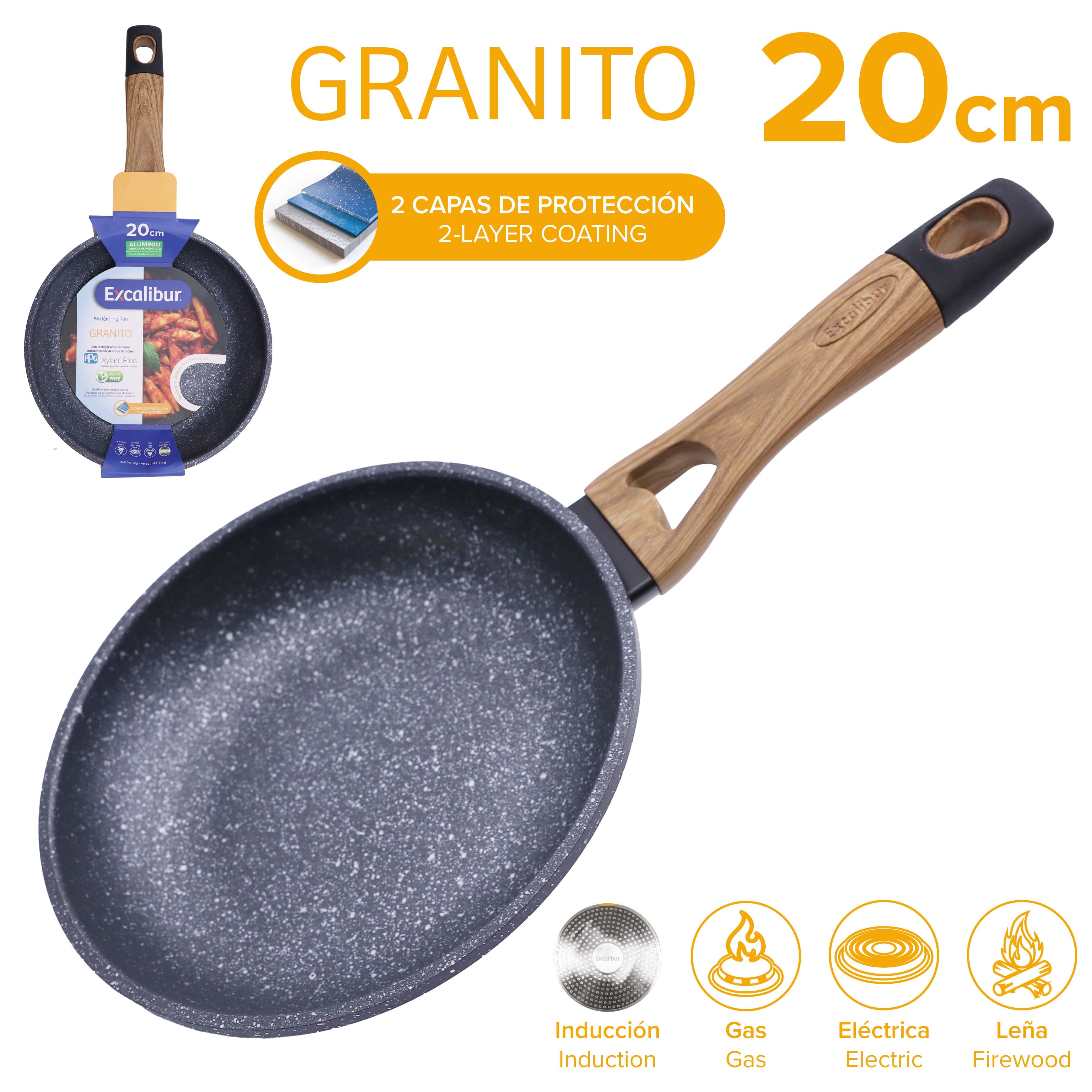 Sartén de Granito Excalibur 20cm A164-FP2210-20IND