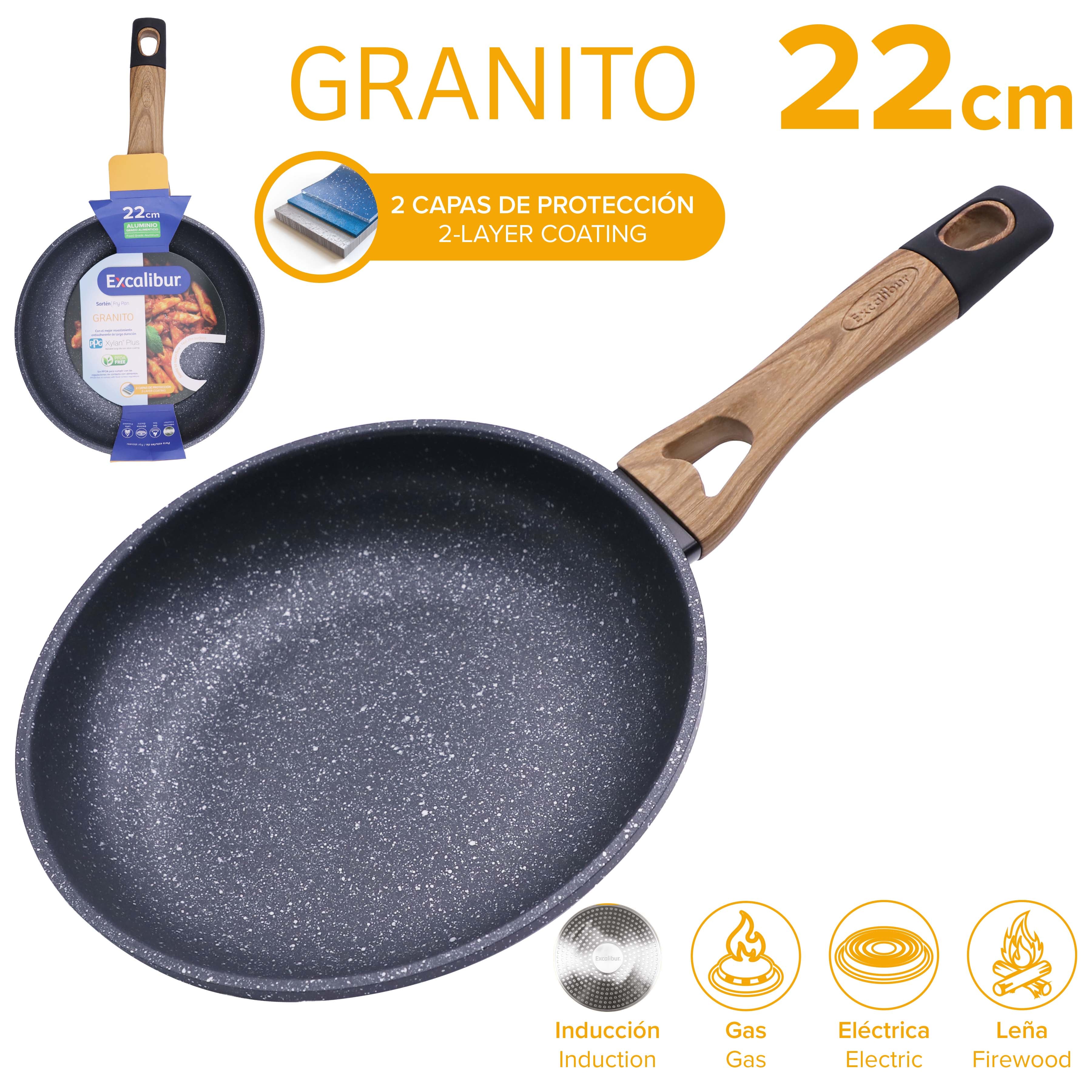 Sartén de Granito Excalibur 22cm A164-FP2210-22IND