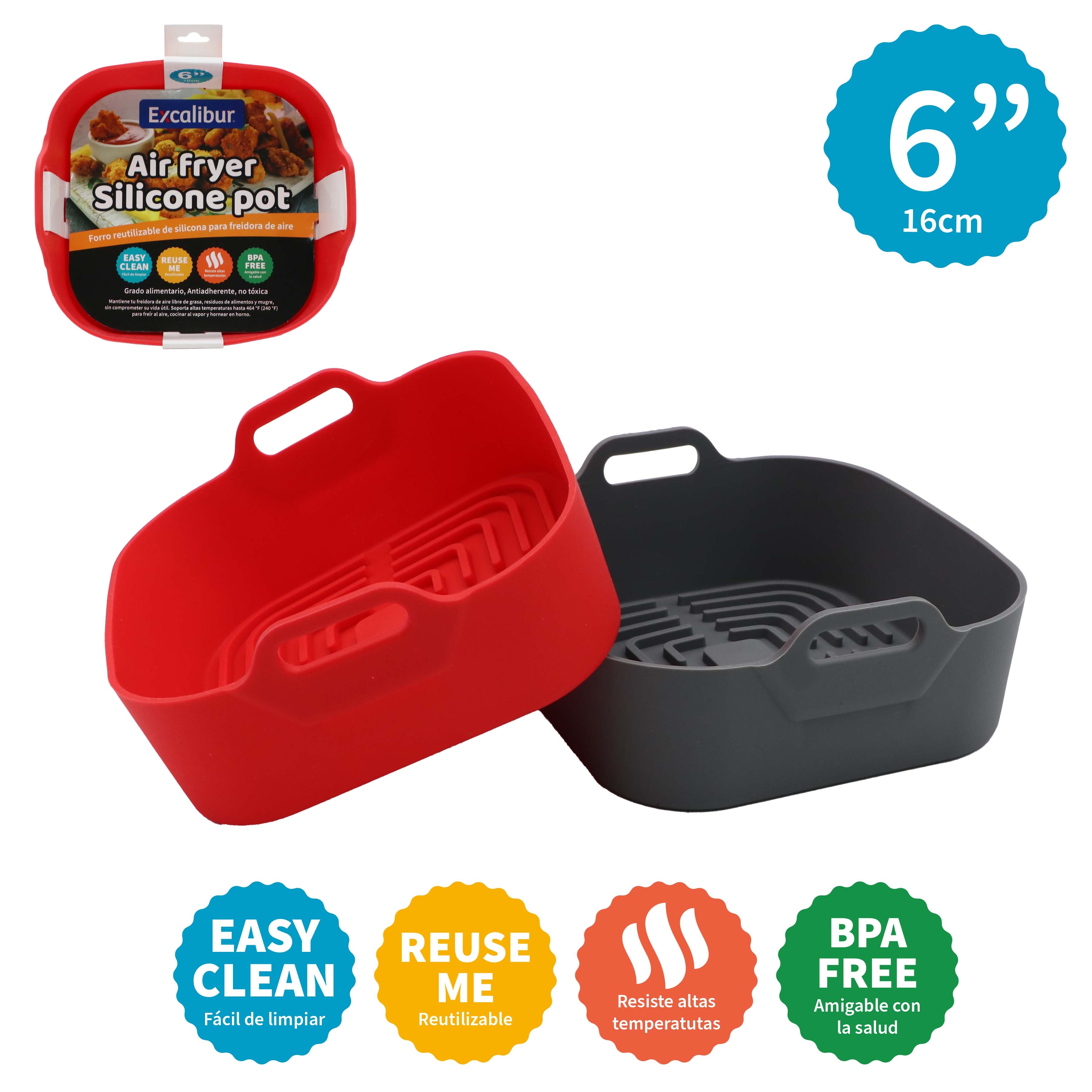 Filtro de Silicón para Freidora de Aire 6" Excalibur A164-SAFQ200