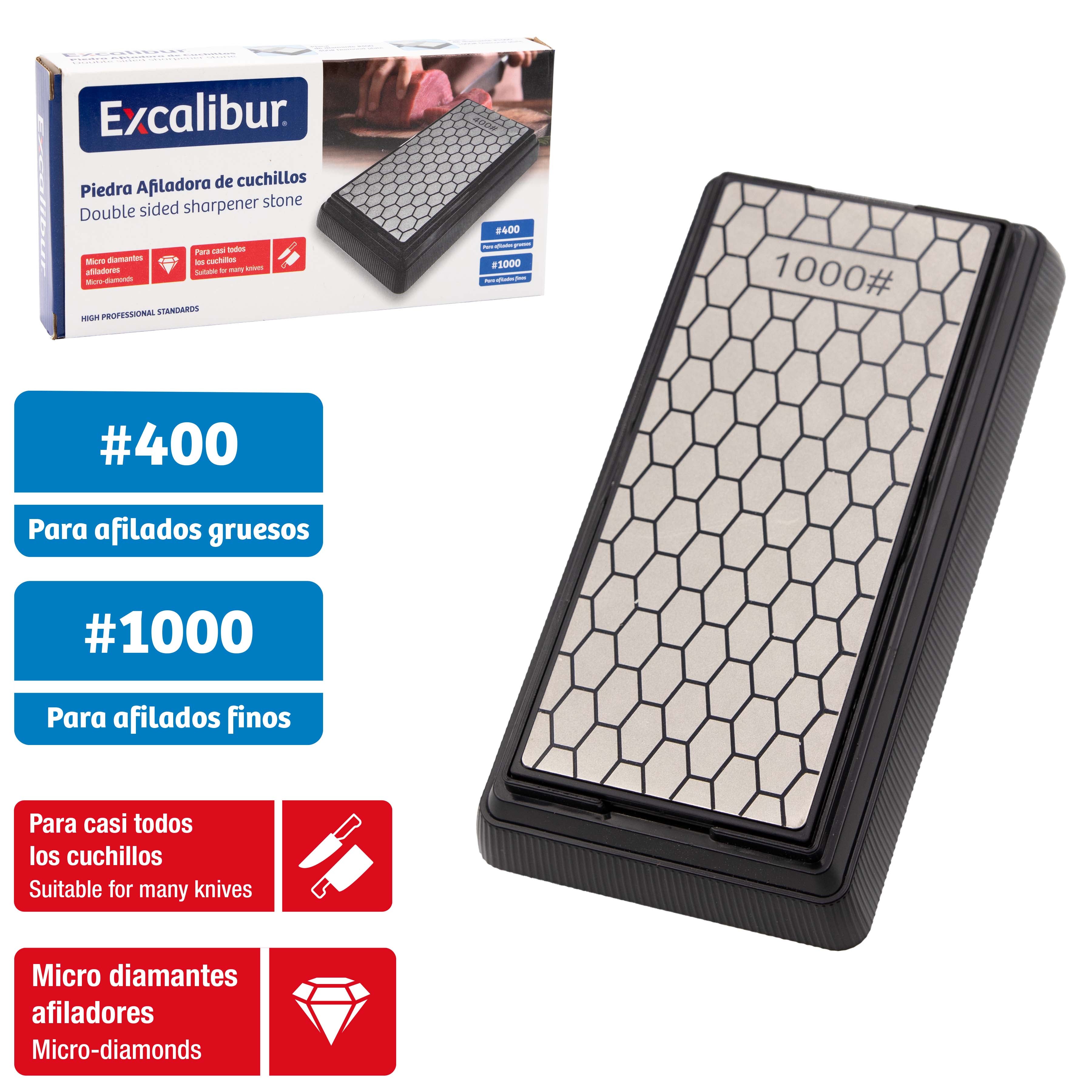Piedra Afiladora de Cuchillos #400 & #1000 Excalibur A414-KS2334 EXCALIBUR