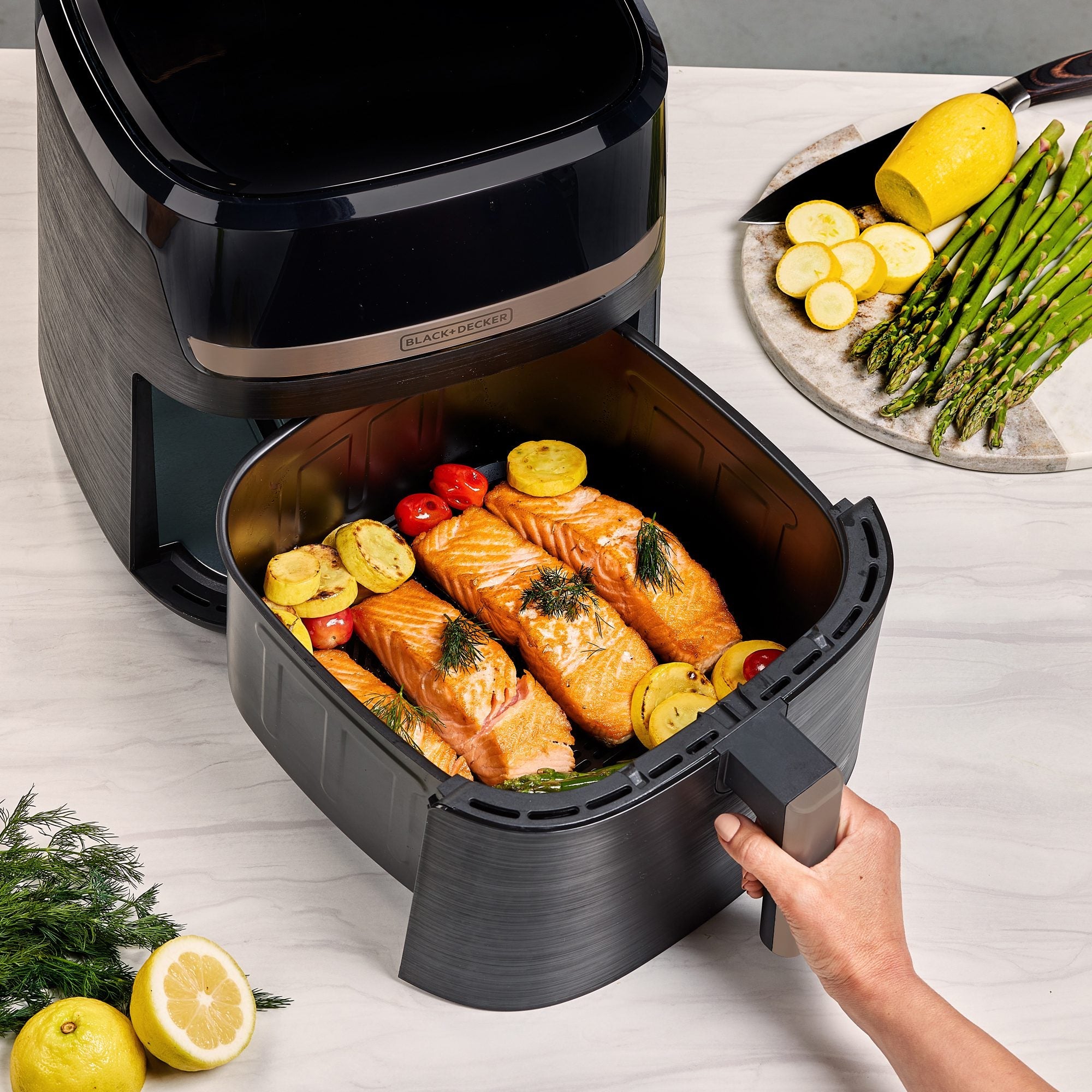 Freidora de Aire 8L Purifry 9 Funciones en 1 Black and Decker AFBD82-1BDLA BLACK + DECKER