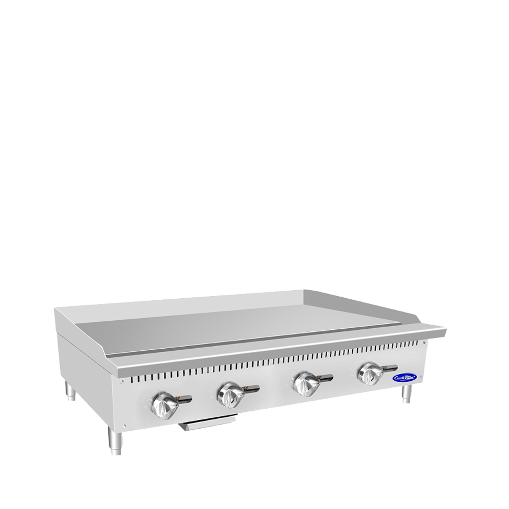 (PP) lancha Industrial a Gas de 48"/120cm con Control Manual, 120,000 BTU – Acero Inoxidable Atosa ATMG-48