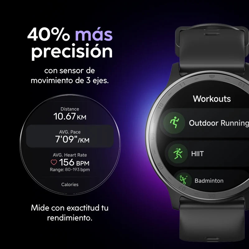 Smartwatch Reloj Inteligente Cubitt AURA 2 Rose Gold con Pantalla AMOLED 1.43" y Llamadas Bluetooth CT-AURA2-5