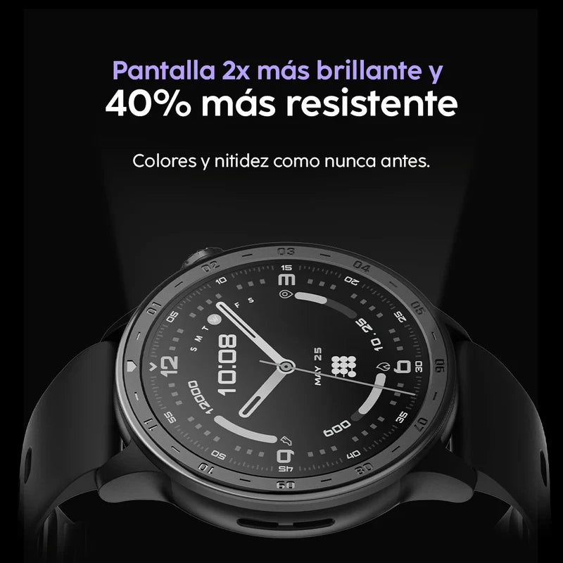 Smartwatch Reloj Inteligente Cubitt AURA 2 Negro con Pantalla AMOLED 1.43", Llamadas Bluetooth y Monitoreo de Salud CT-AURA2-1