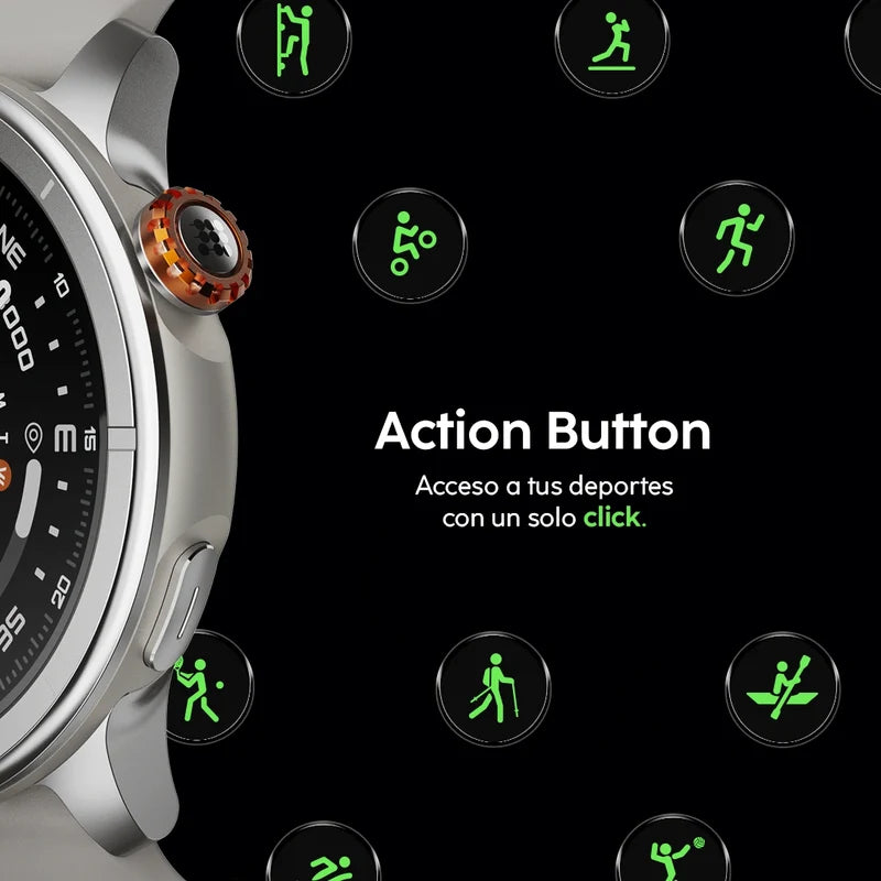 Smartwatch Reloj Inteligente Cubitt AURA Pro 2 Obsidian Black con GPS Integrado, Pantalla AMOLED 1.48" y VITA AI CT-AURAP2-1