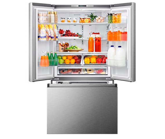 Refrigeradora French Door 26p3 en Acero Inoxidable Inverter Hisense HRF266N6CSE
