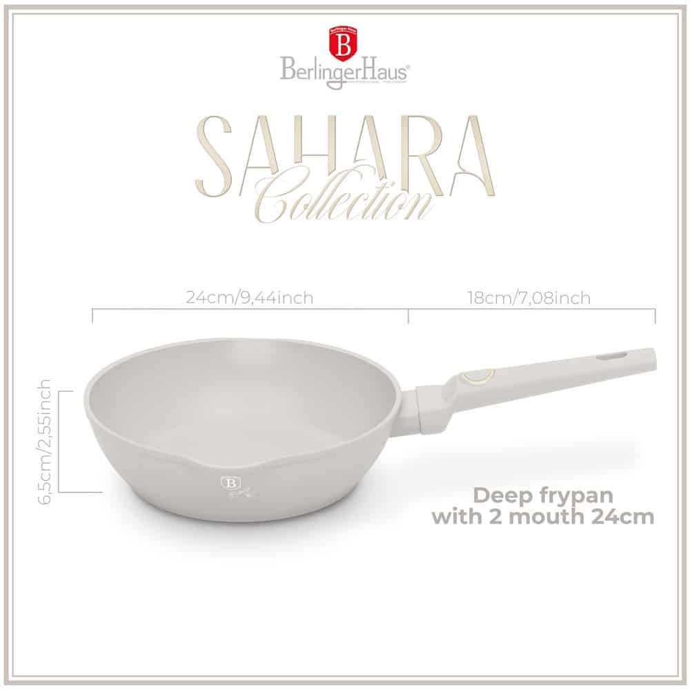 Sartén Hondo Antiadherente Sahara 24cm Berlinger Haus BH-8060 BERLINGER HAUS
