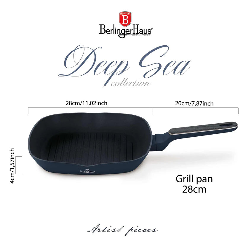 Sartén con Parrilla 28cm Azul Berlinger Haus BH-8373 BERLINGER HAUS