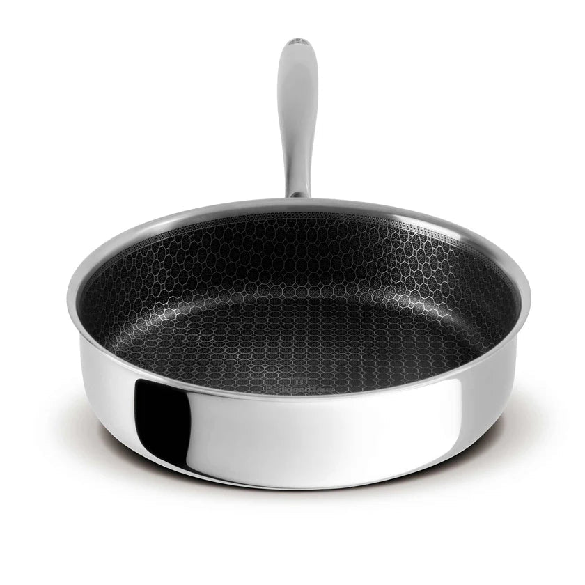 Sartén Hondo de Acero Inoxidable con Tapa de Vidrio 24cm Berlinger Haus BERLINGER HAUS