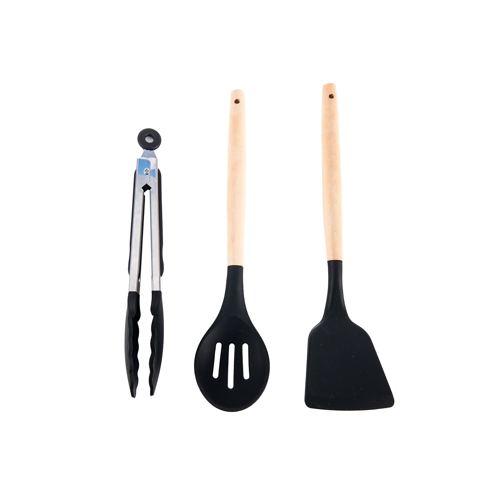 Juego de Ollas y Sartenes 19 Piezas Antiadherente Negro Compatible con Estufa de Inducción Drija BUCATINI 19-B