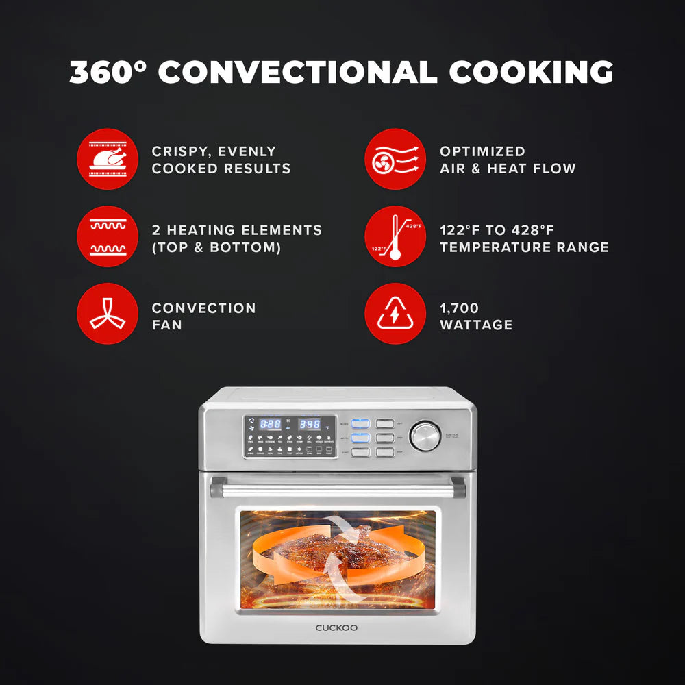 Horno Freidora de Aire Cuckoo CAFO-A2601S 26 Litros | Air Fryer Oven Multifuncional Coreano