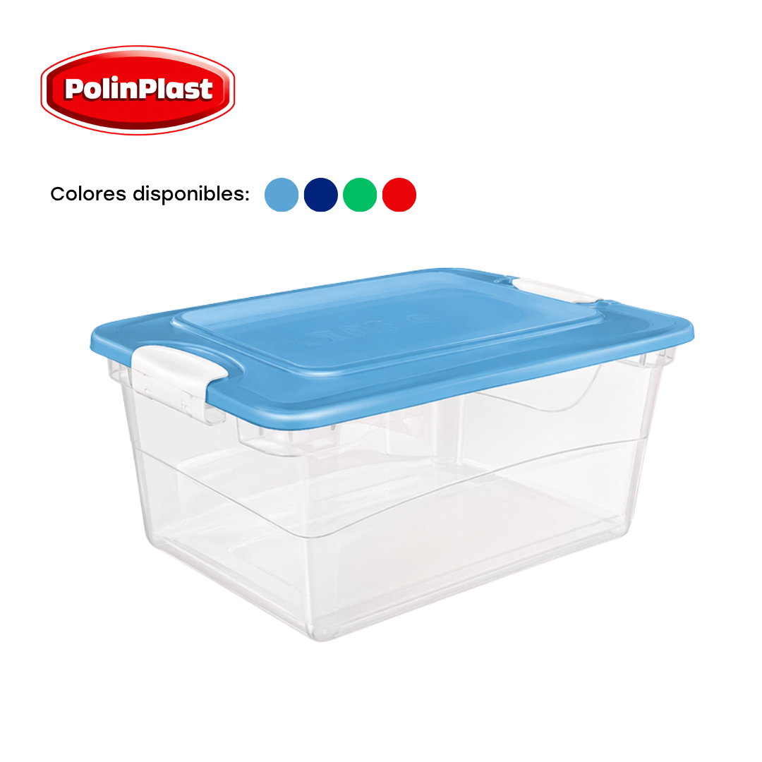 Caja Organizador Plástico 10.3L Polinplast 175-065 POLINPLAST