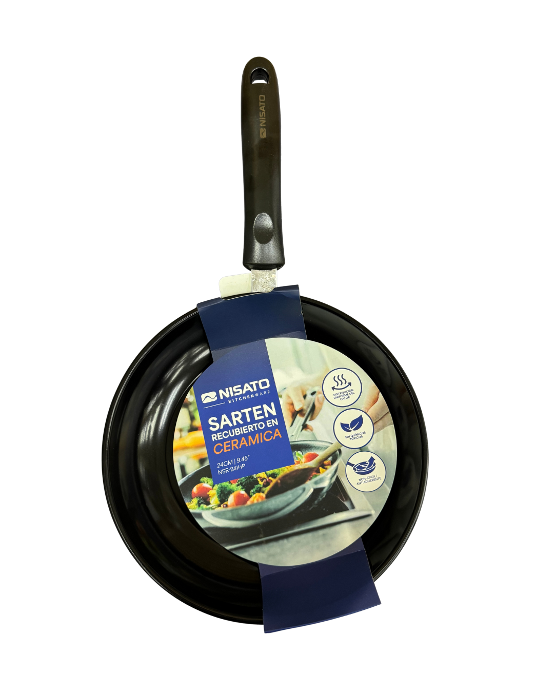 Sartén Cerámico 24cm Nisato NSR-24IHP NISATO