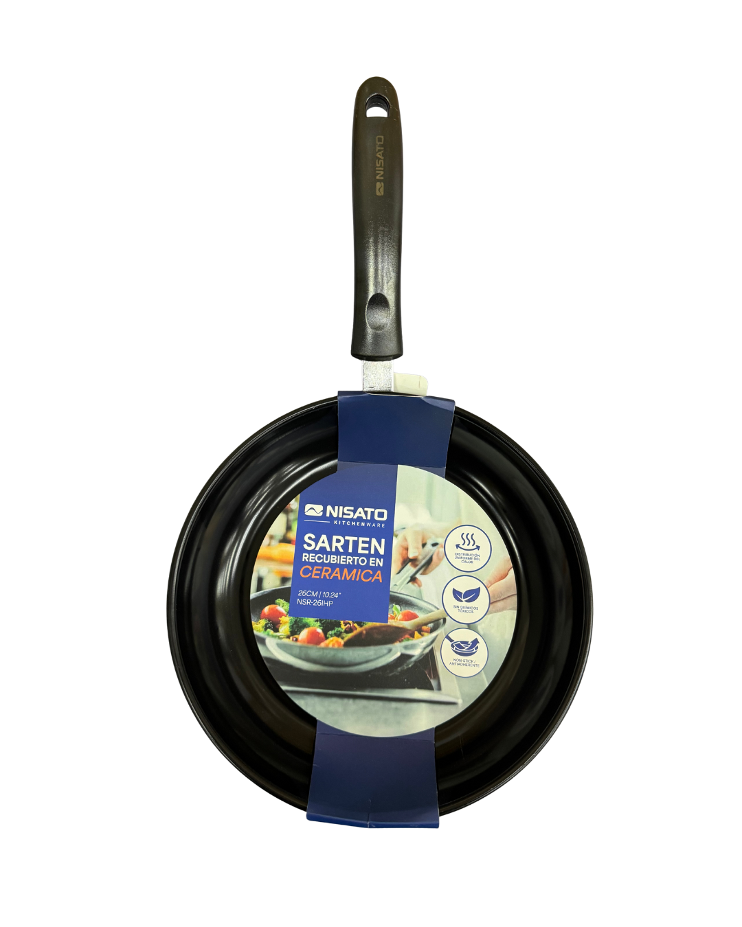Sartén Cerámico 26cm Nisato NSR-26IHP
