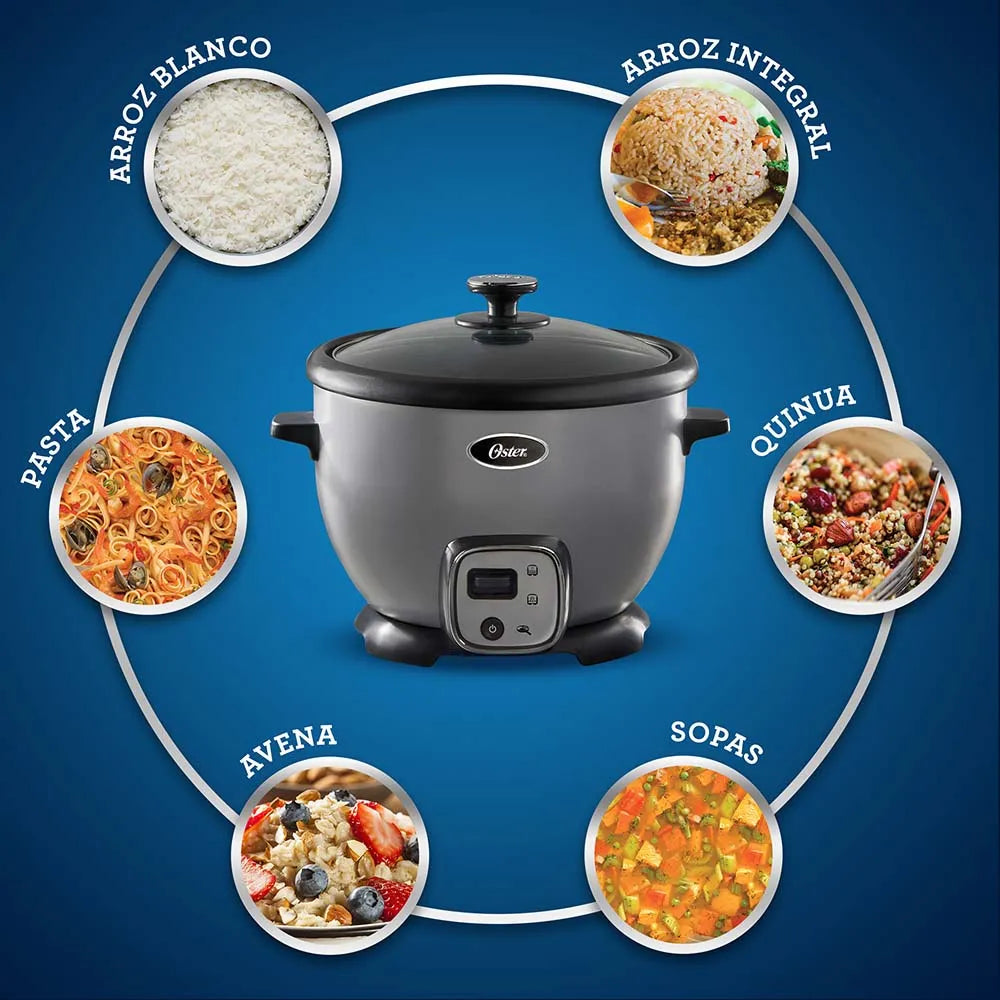 Arrocera Eléctrica de 7 Tazas 1.2 Litros con Función de Sofrito OST6028 Oster