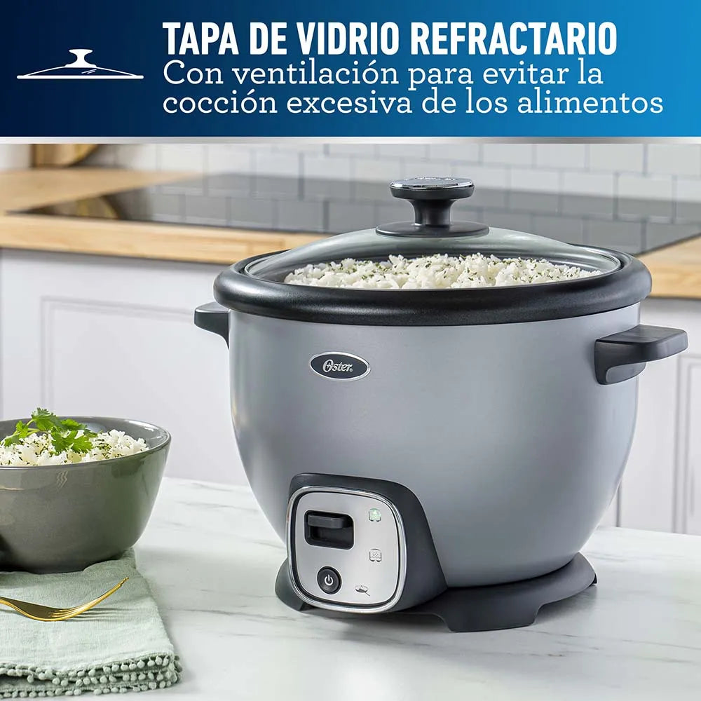 Arrocera Eléctrica de 7 Tazas 1.2 Litros con Función de Sofrito OST6028 Oster