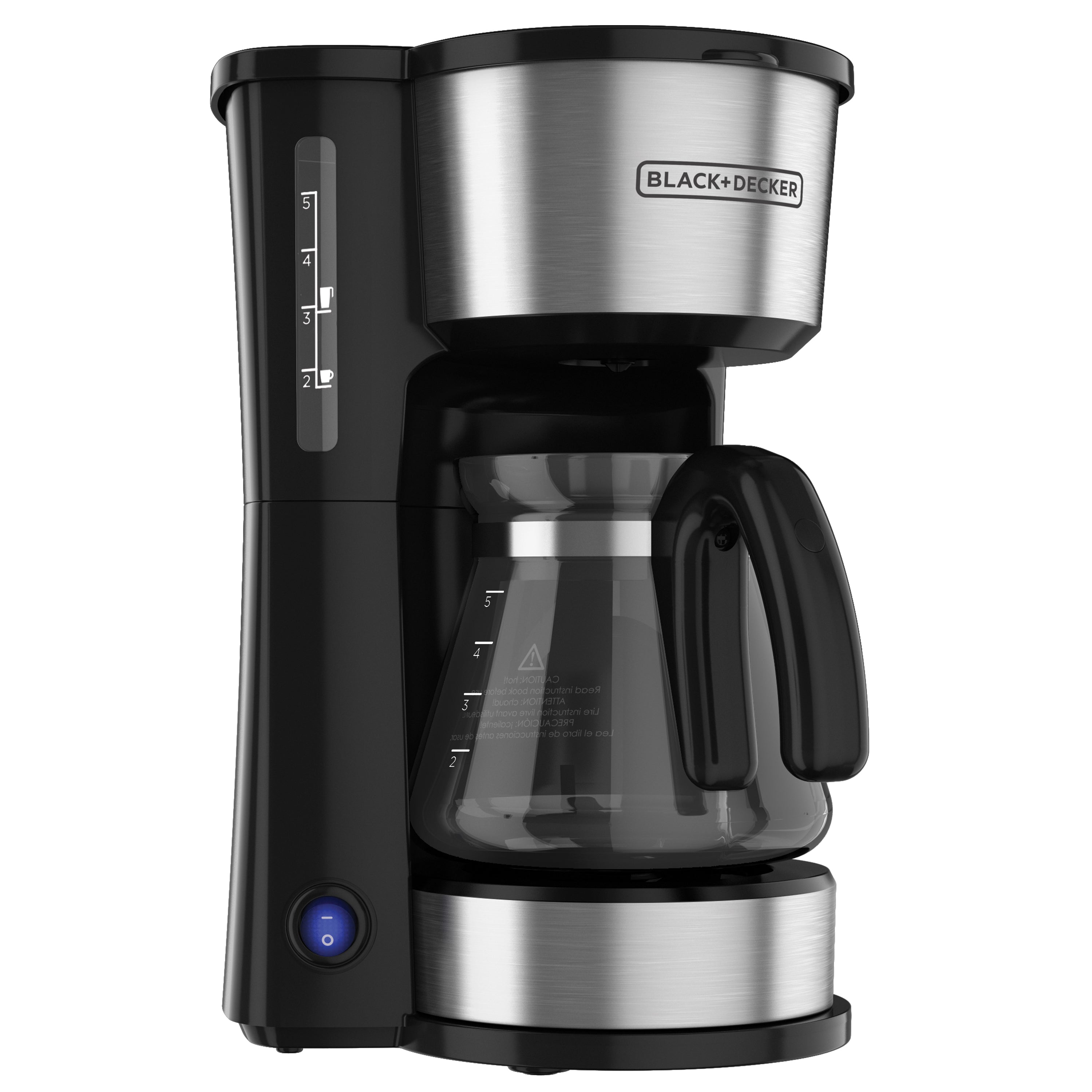 Cafetera Eléctrica 5 Tazas 4en1 Black and Decker CM0755S-MX BLACK + DECKER