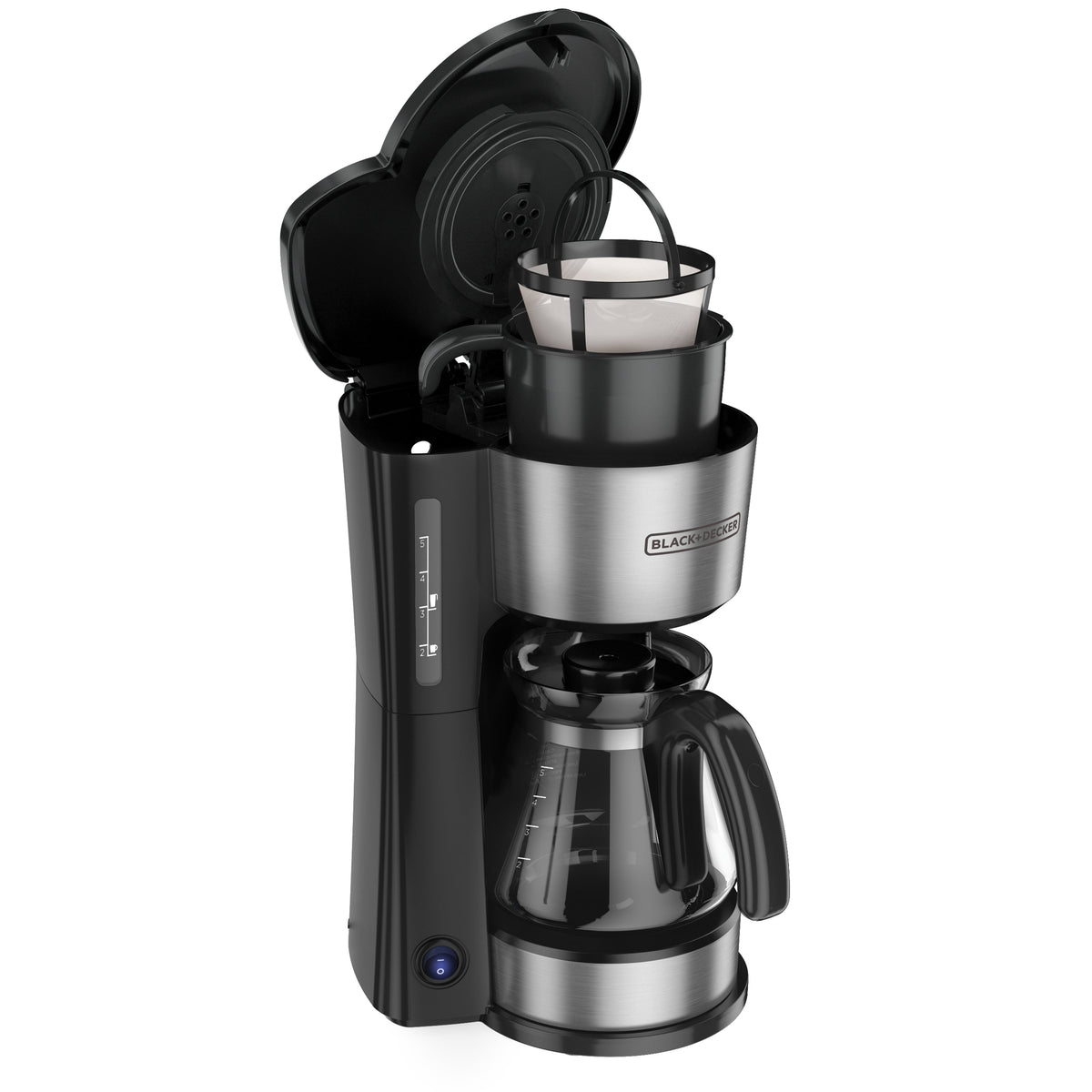Cafetera Eléctrica 5 Tazas 4en1 Black and Decker CM0755S-MX BLACK + DECKER