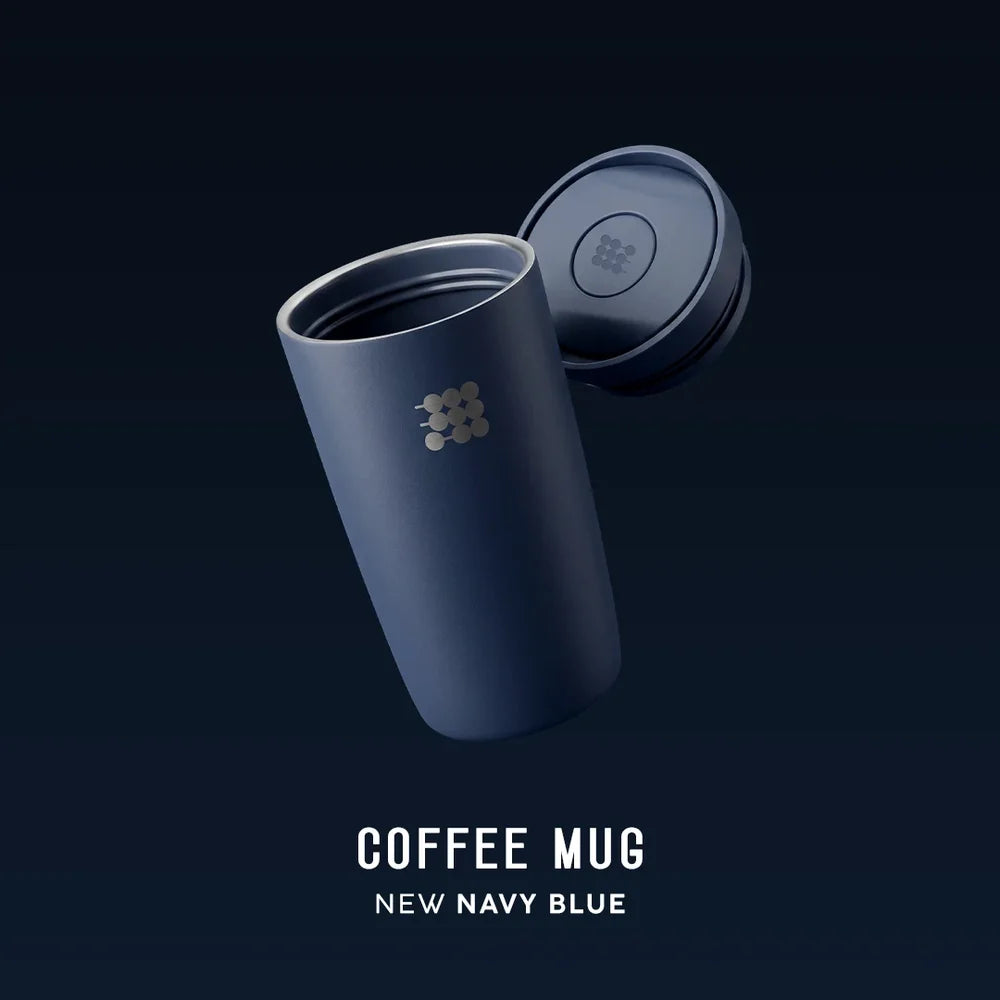 Vaso Térmico para Café Cubitt 12 oz (355 ml) de Acero Inoxidable con Interior Cerámico, Aislamiento al Vacío y Tapa Antiderrames CT-COF2N