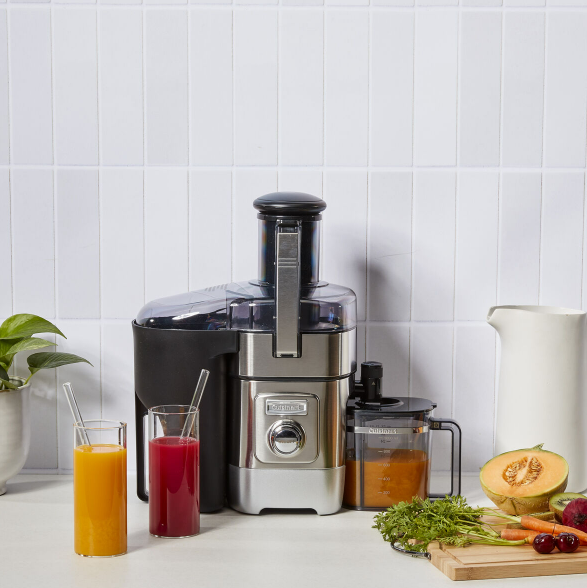 Extractor de Jugo Eléctrico a Presión Contenedor de 2L Jarra de Jugo de 1L Cuisinart CJE-1000P1 CUISINART