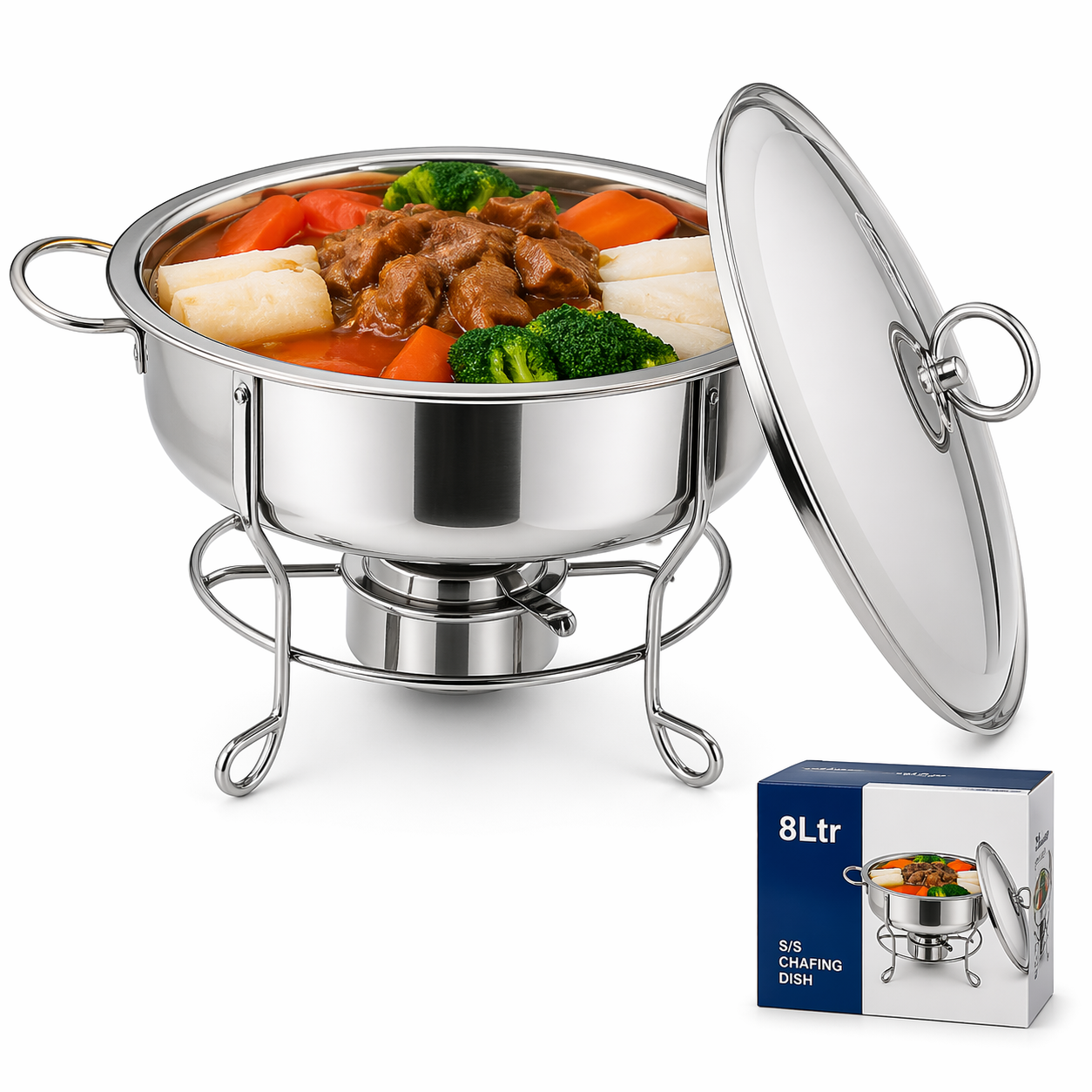 (LLEGANDO 5 DE MAYO) Chafing Dish Bandeja para Buffet 8L 60x37cm FSK11219