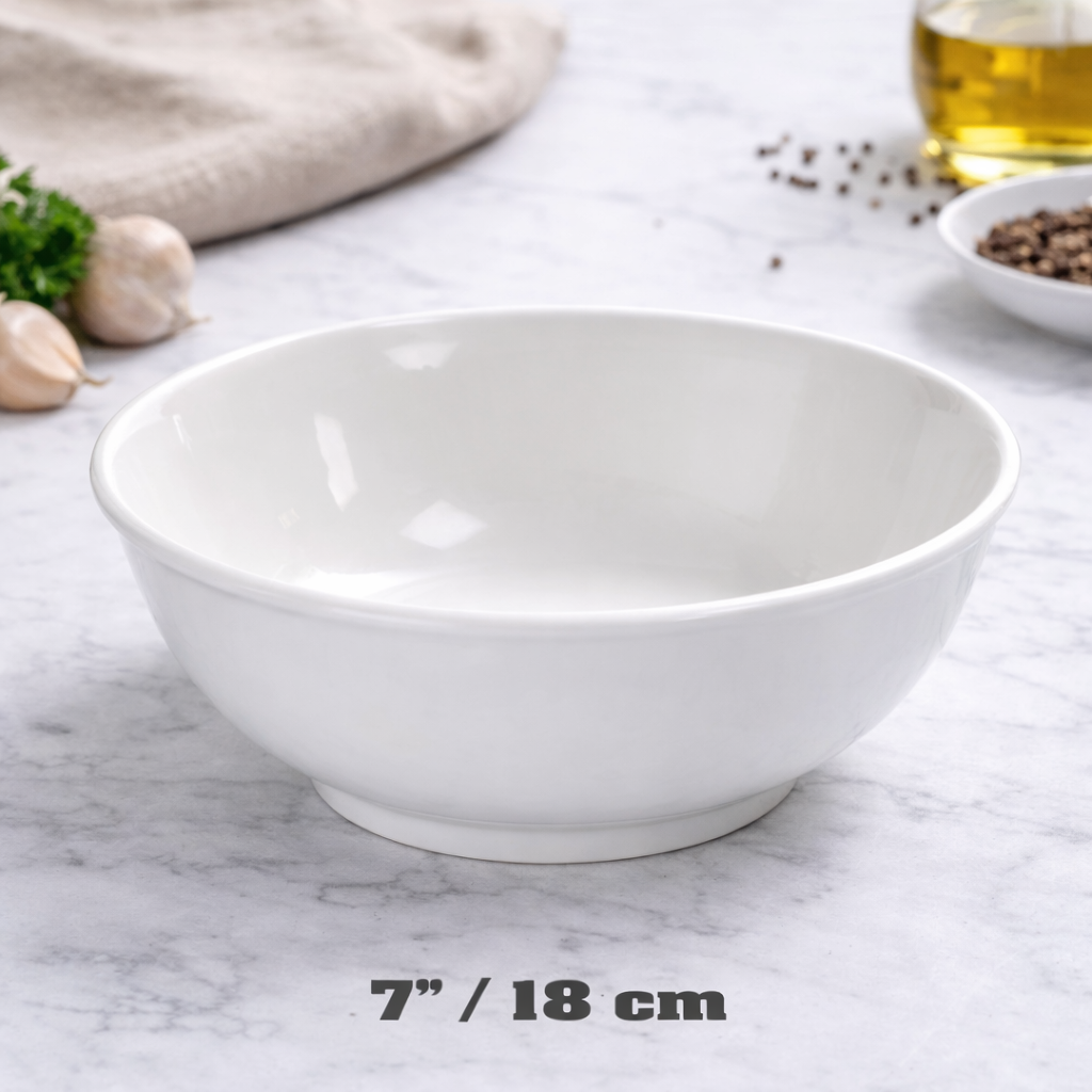Bowl de Porcelana 7" 18x8cm Plato. 87672 Selecto