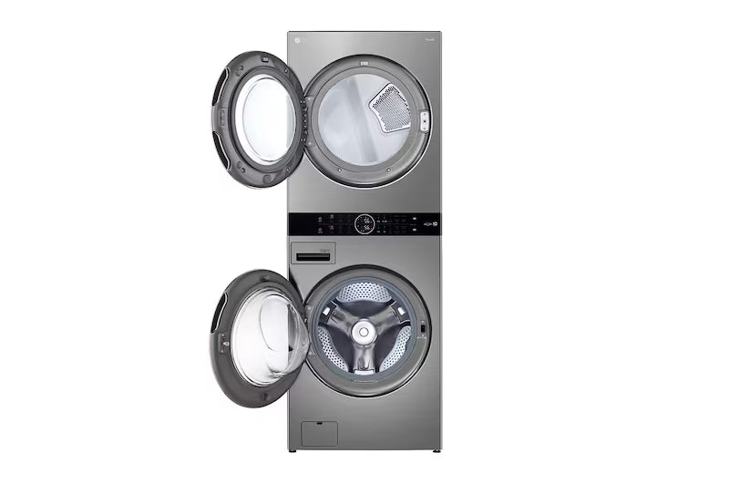 Centro de Lavado Torre de Lavado 22kg Lavadora Eléctrica y Secadora a Gas con AI DD & Sensor AI con Inteligencia Artifical ThinQ LG WK22VS6P LG