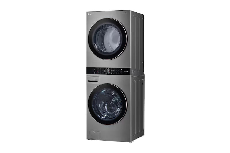 Centro de Lavado Torre de Lavado 22kg Lavadora Eléctrica y Secadora a Gas con AI DD & Sensor AI con Inteligencia Artifical ThinQ LG WK22VS6P LG