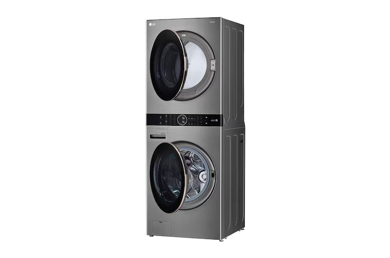 Centro de Lavado Torre de Lavado 22kg Lavadora Eléctrica y Secadora a Gas con AI DD & Sensor AI con Inteligencia Artifical ThinQ LG WK22VS6P LG