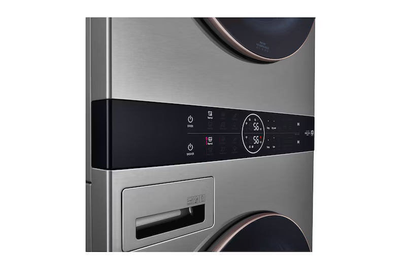 Centro de Lavado Torre de Lavado 22kg Lavadora Eléctrica y Secadora a Gas con AI DD & Sensor AI con Inteligencia Artifical ThinQ LG WK22VS6P LG
