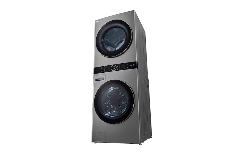 Centro de Lavado Torre de Lavado 22kg Lavadora Eléctrica y Secadora a Gas con AI DD & Sensor AI con Inteligencia Artifical ThinQ LG WK22VS6P LG