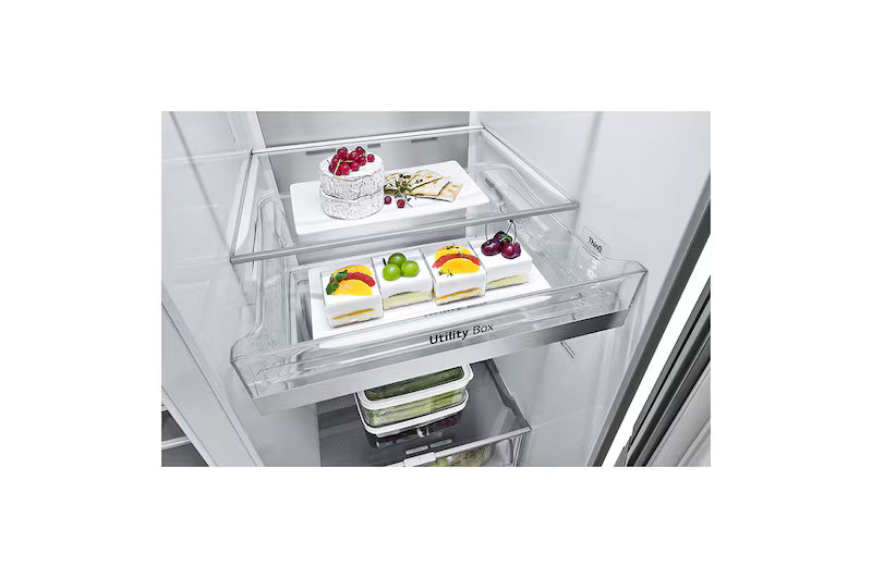 Refrigeradora Side by Side InstaView 22p3 con Dispensador de Agua e Hielo LG VS25XHWC LG
