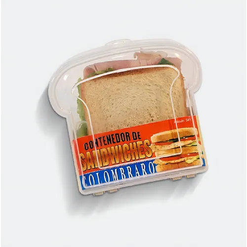 Envase de Sandwich Plástico Lotus 021-19357 Emparedado. Lonchera. LOTUS