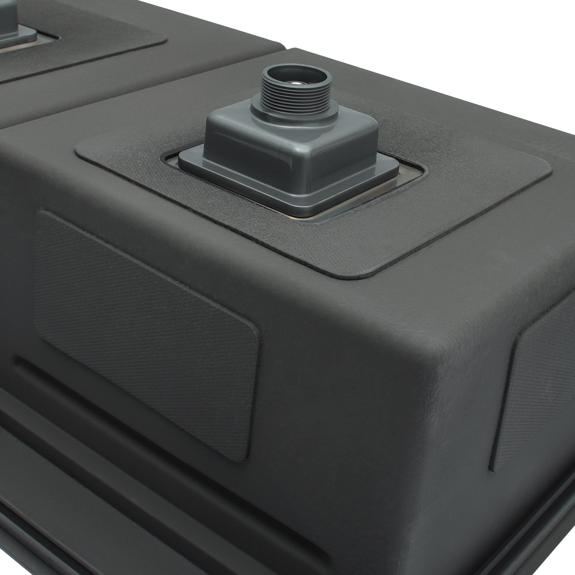Fregador de 2 Tinas de Acero Inoxidable Negro Mate River-G Gasco GASCO