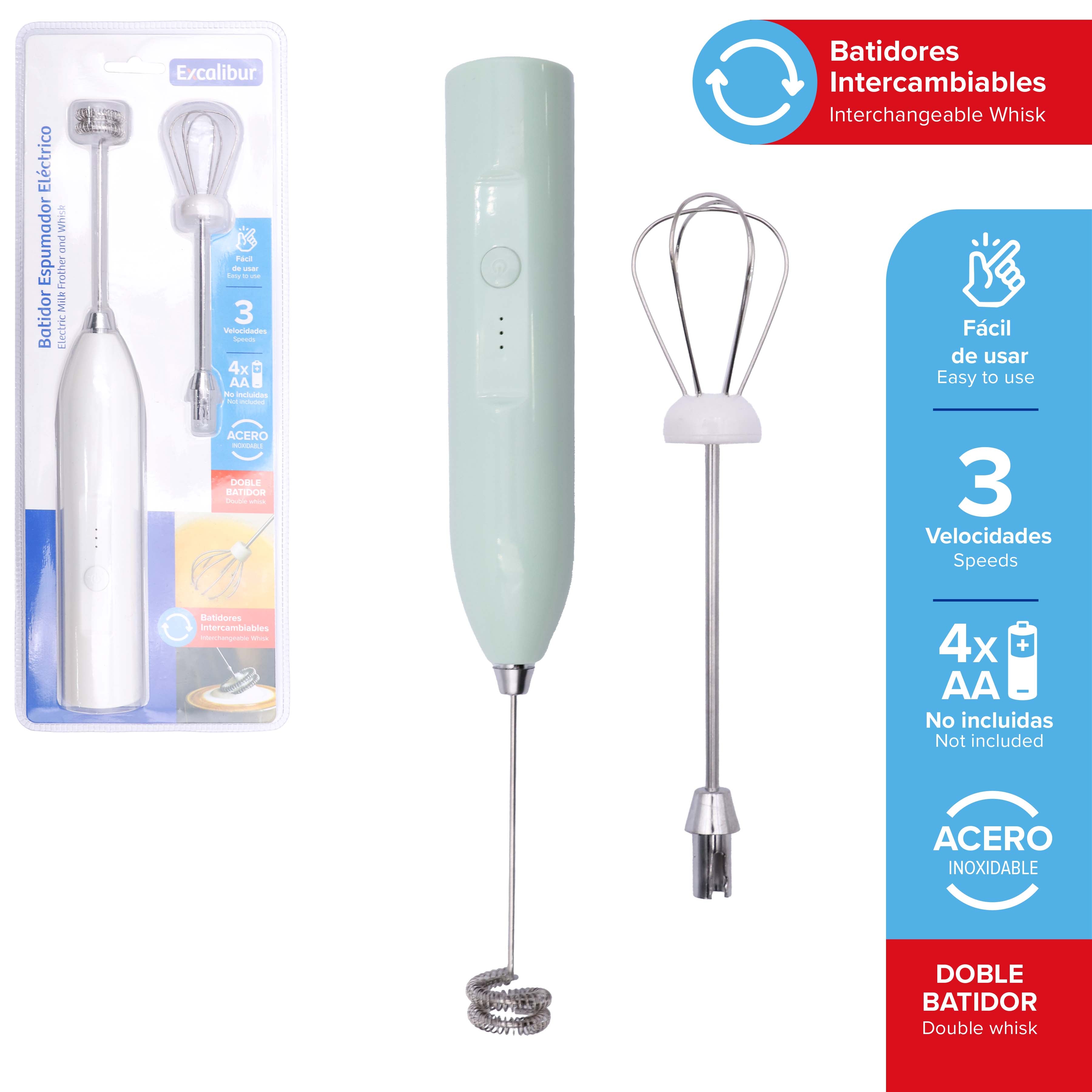 Espumadora de Leche Excalibur EX-EM2501 Batidora.