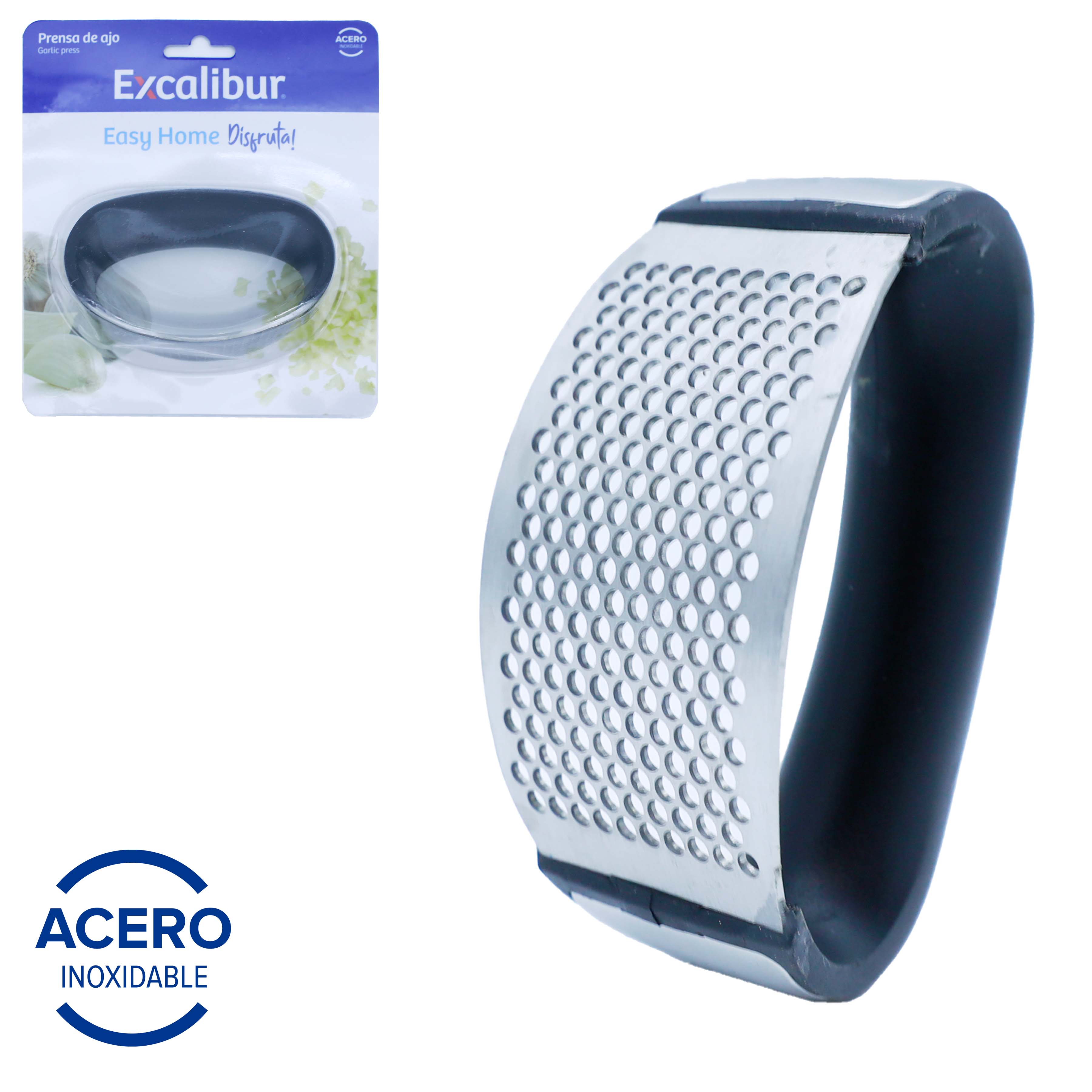 Machacador de Ajo en Acero Inoxidable Excalibur EX-POM612-P EXCALIBUR