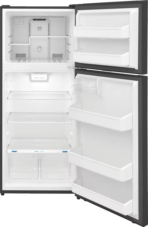 Refrigeradora Top Mount Frigidaire FFHT1822UV 18p3 con Congelador Superior Acero Inoxidable | No Frost Nevera.