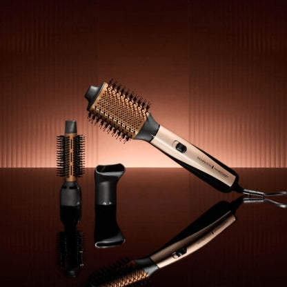 Cepillo de Aire Ovalado Remington AS8821-110F Ceramic & Titanium | Seca, Alisa y Da Volumen al Cabello Remington