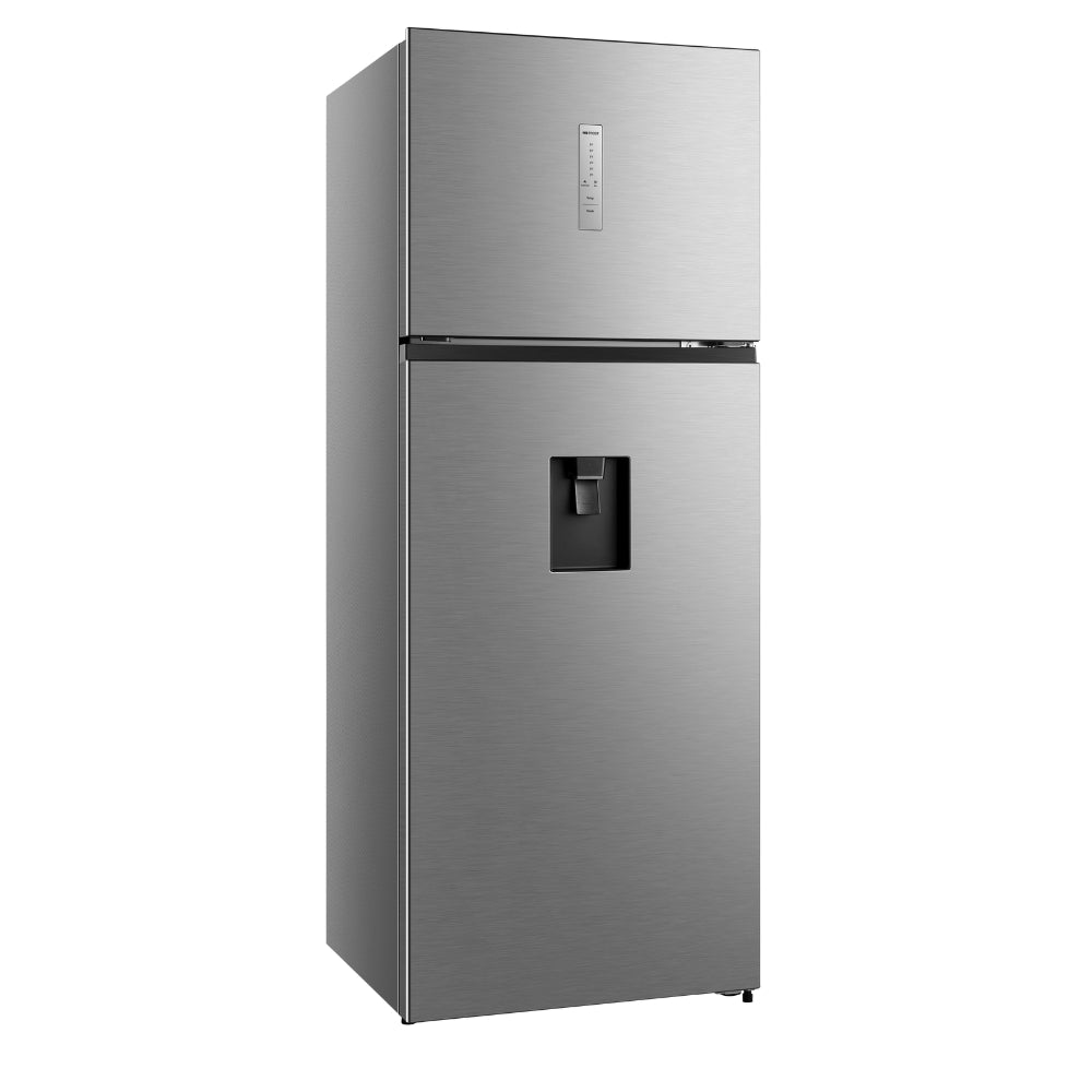 Refrigeradora Top Mount Hisense RT3N461NACA 16.5 Pies³ No Frost con Compresor Inverter, Multi Air Flow y Dispensador de Agua | Acero Inoxidable Nevera.