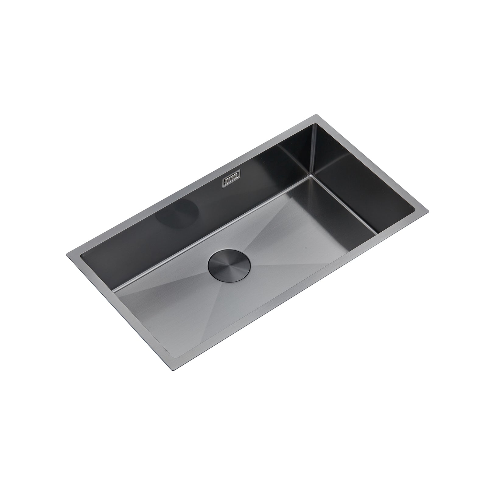 Fregador de Lujo Bajo Tope Acero Inoxidable Satinado 304 Murano 61 Drija